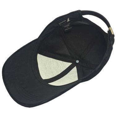 Black Suede Leather Baseball Cap