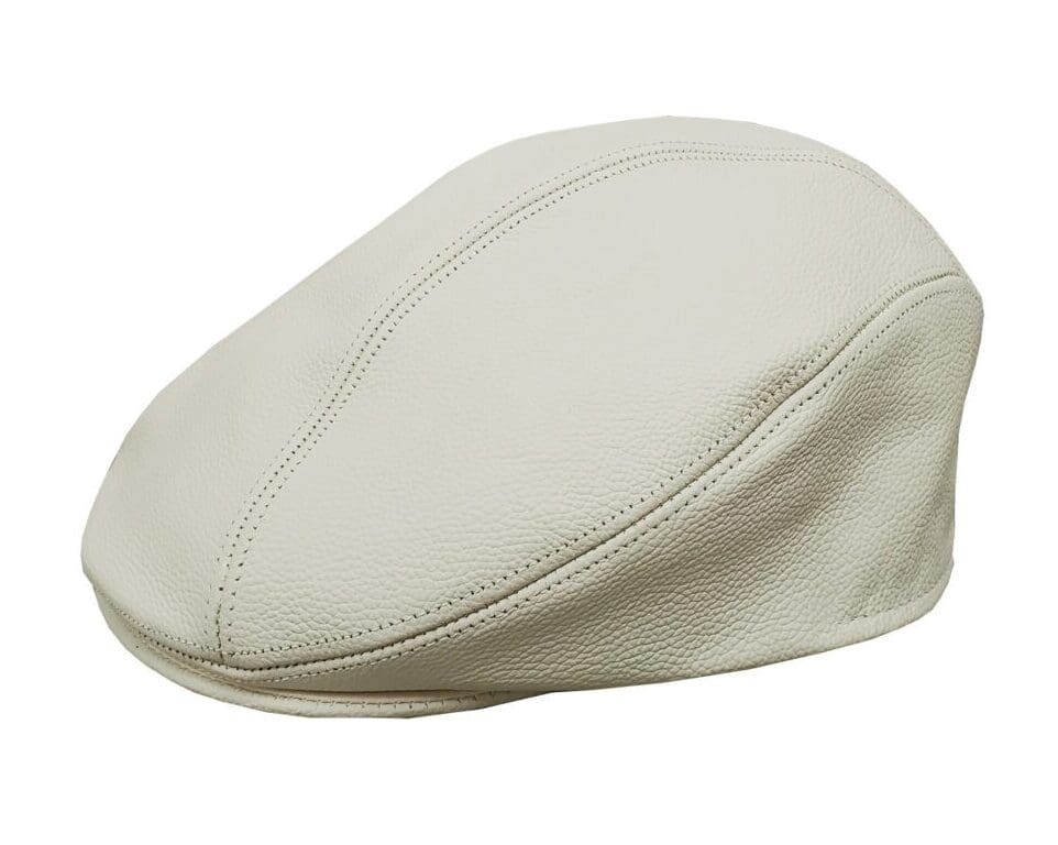 A white hat is shown with no background.