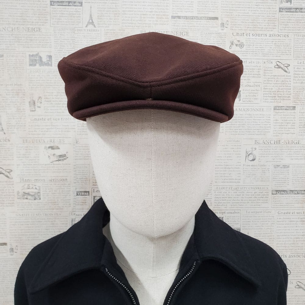 Brown Wool Traditional Ascot Ivy Driver Cap