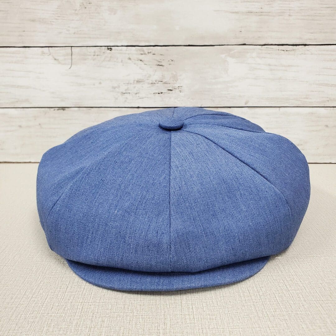 Denim Eco Twill Slim Newsboy Cap