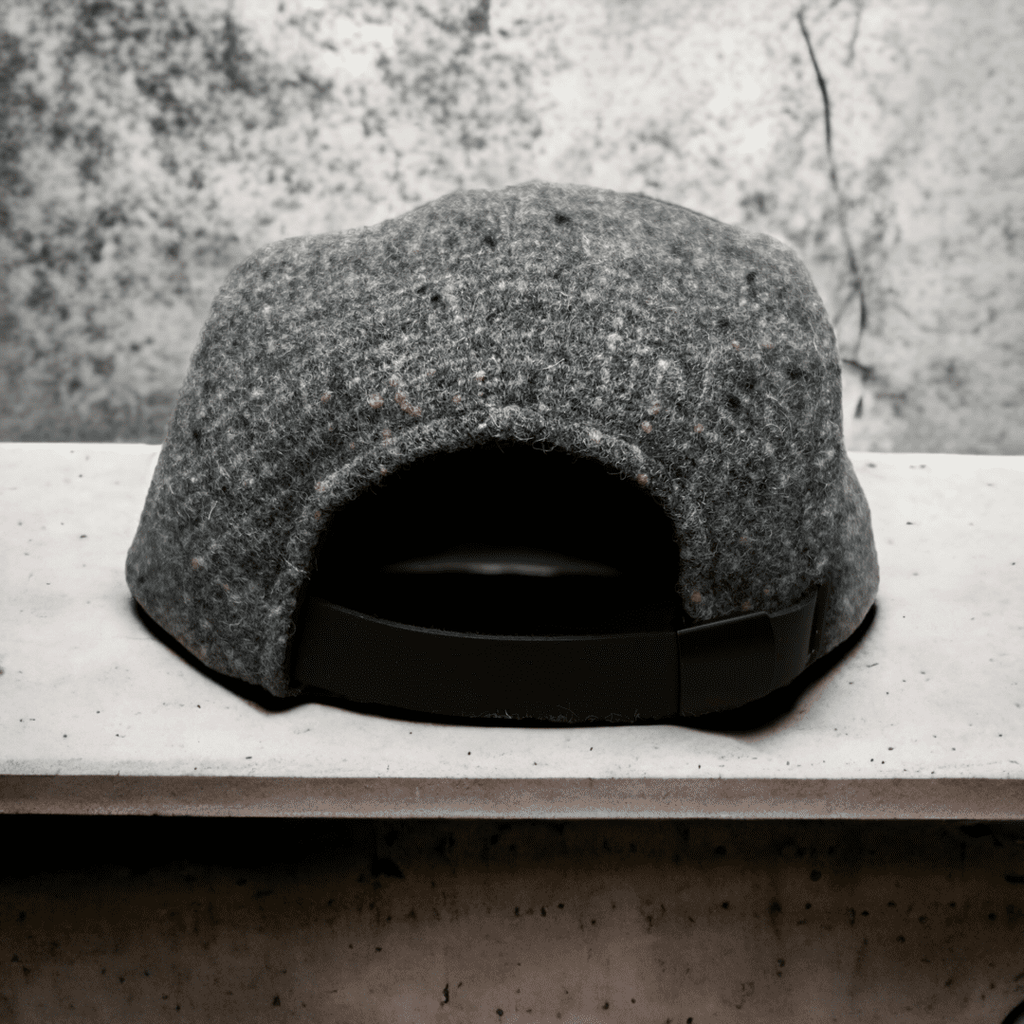 A hat sitting on top of a table.