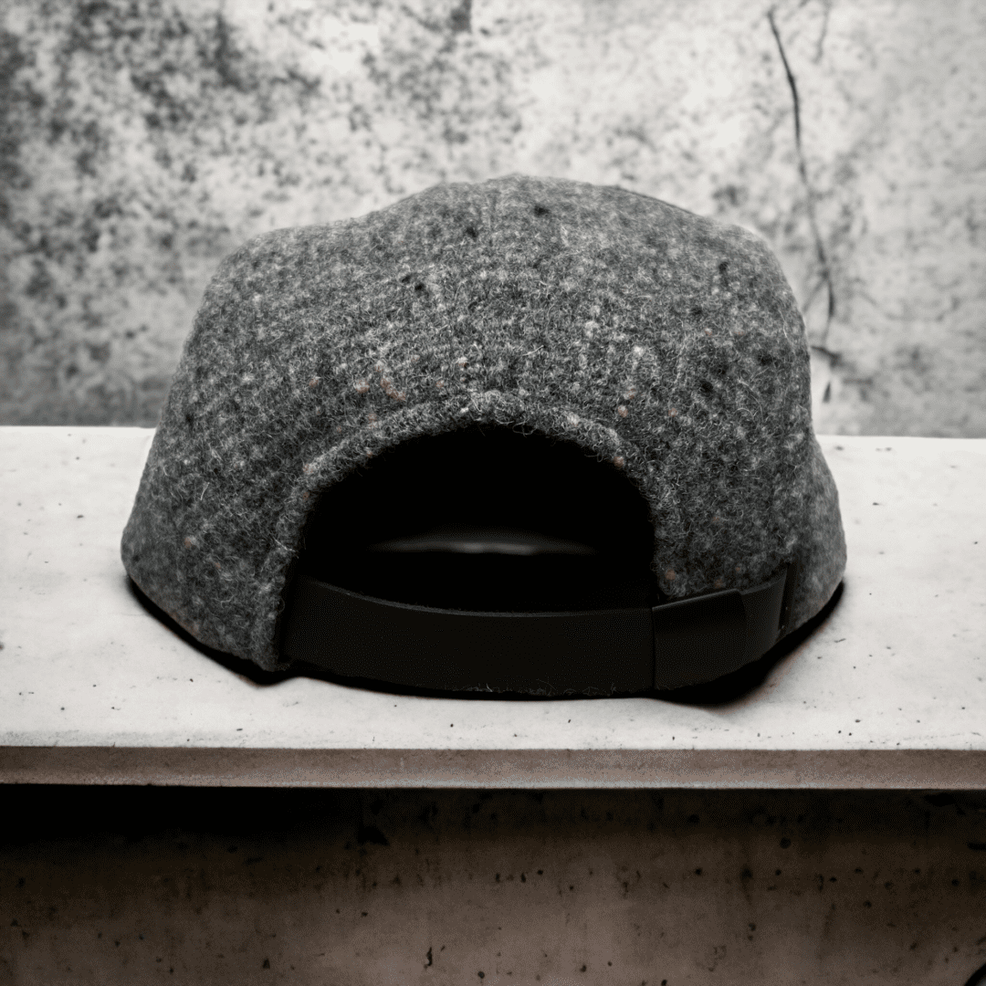 A hat sitting on top of a table.