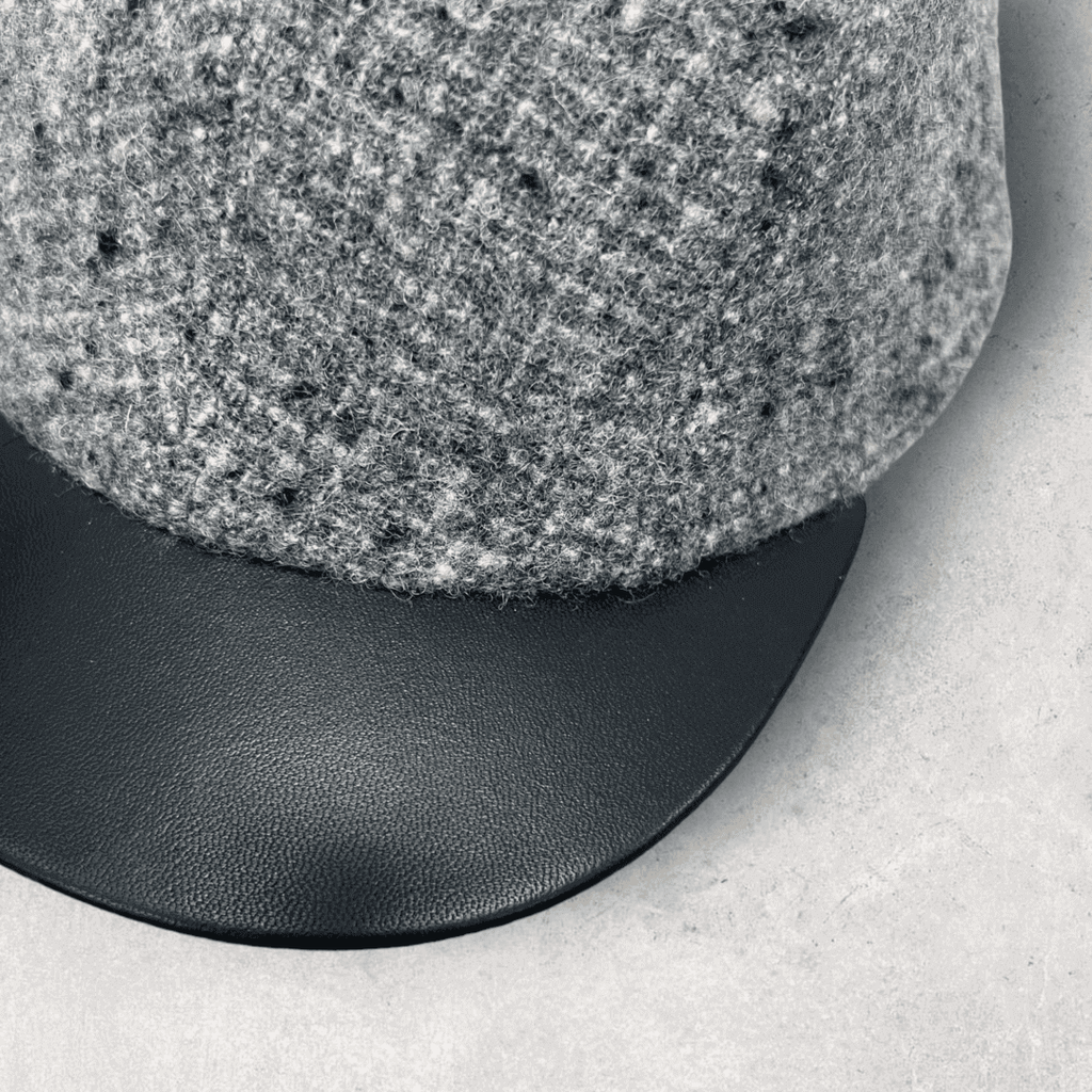A close up of the bottom of a hat