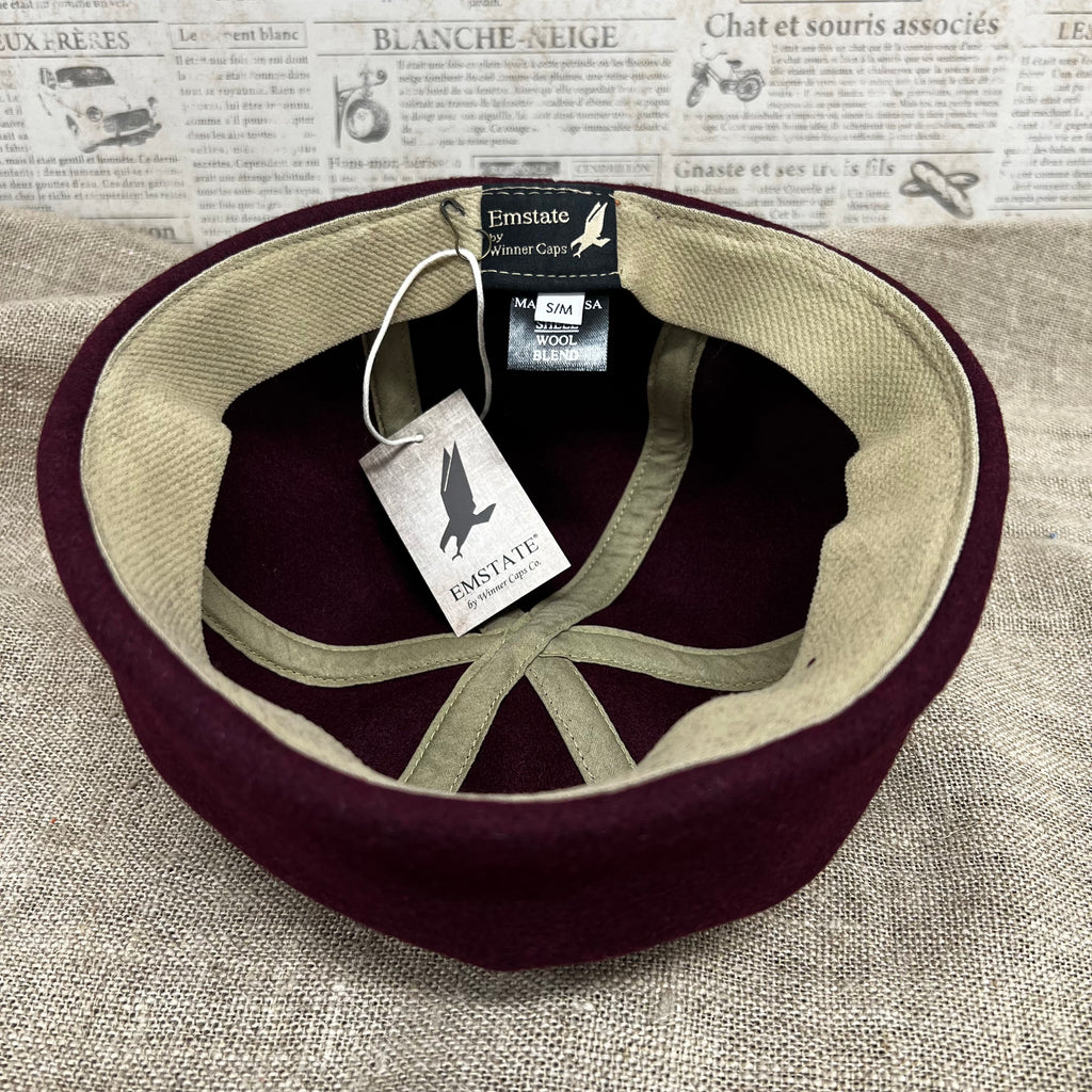 Wool Beanie- Burgundy