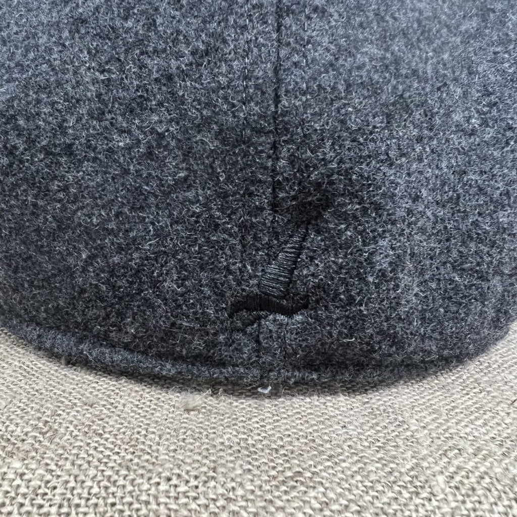 A close up of the bottom of a hat