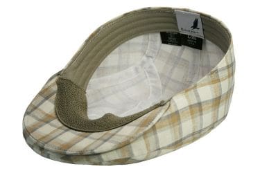 Oatmeal Plaid European Linen Ascot Ivy Cap