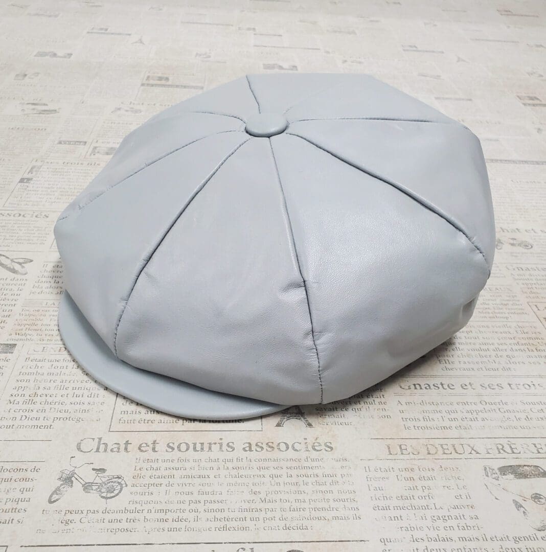 A hat is laying on the floor