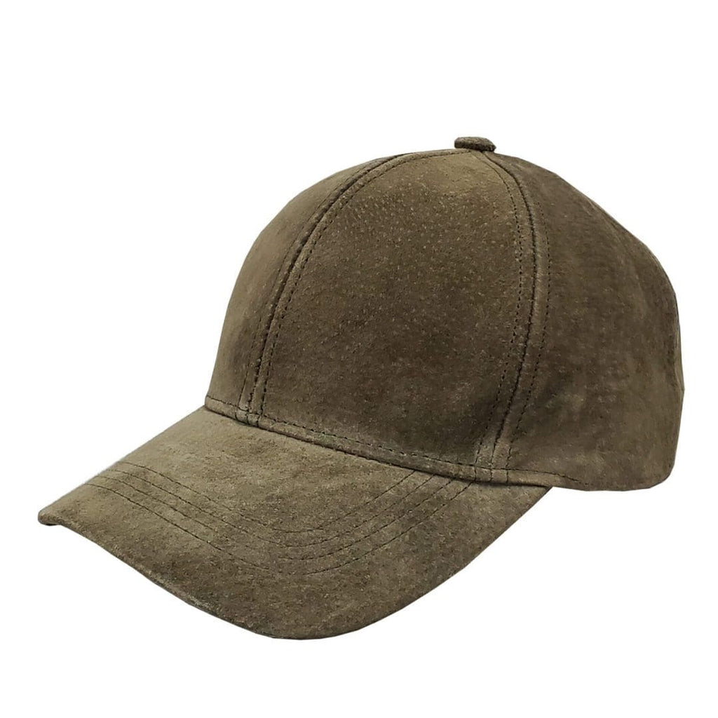A brown baseball cap is shown with no hat.