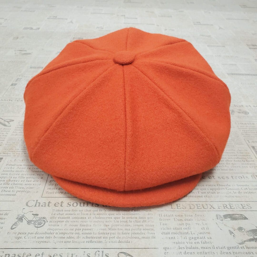 A hat is shown on top of the floor.