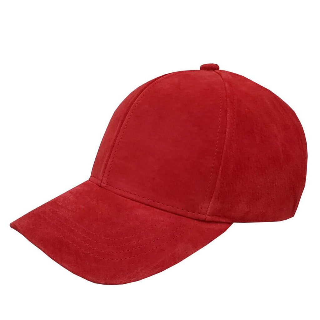Red Sage Cap Red Suede Leather Baseball Cap – Emstate hats