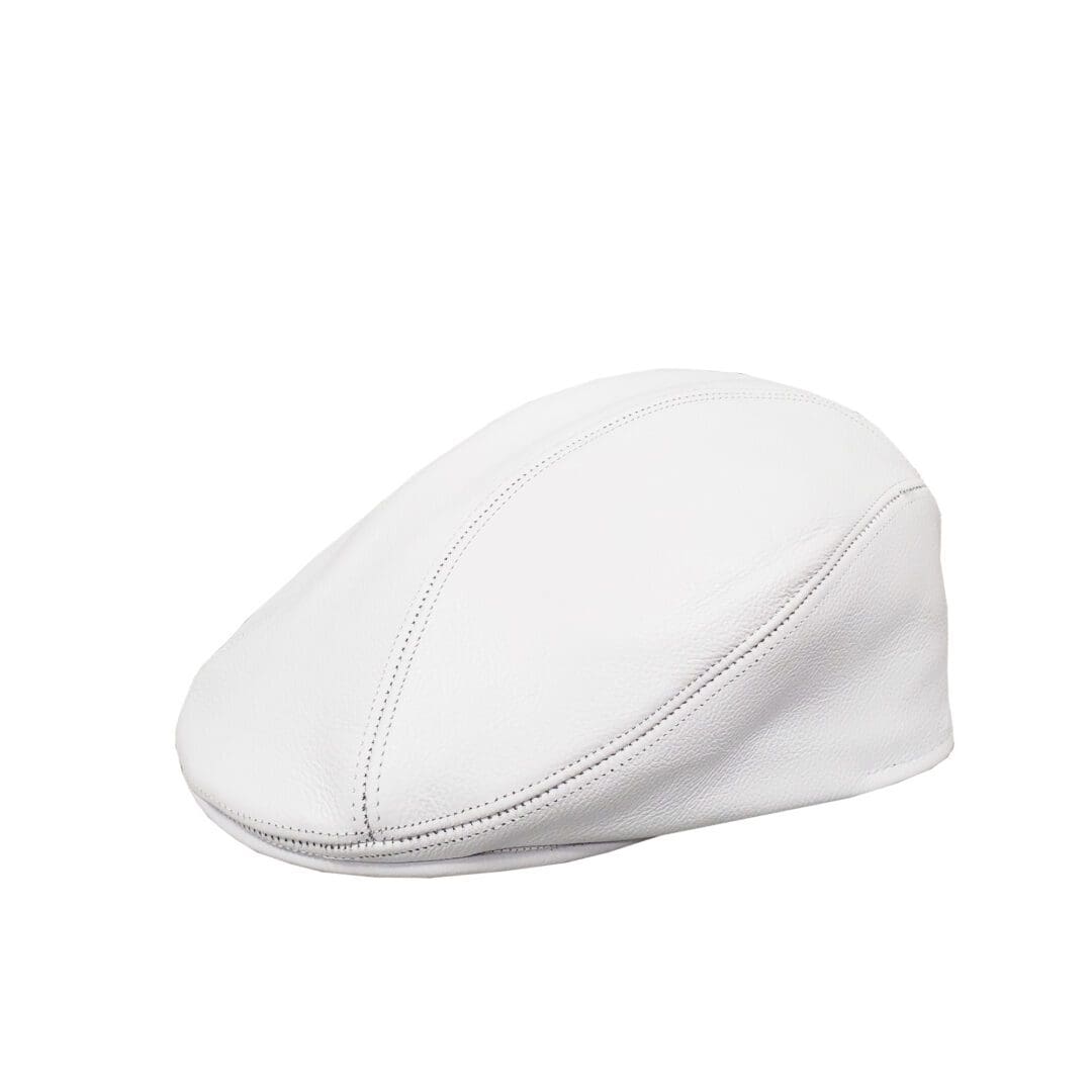 A white hat is shown with no background.