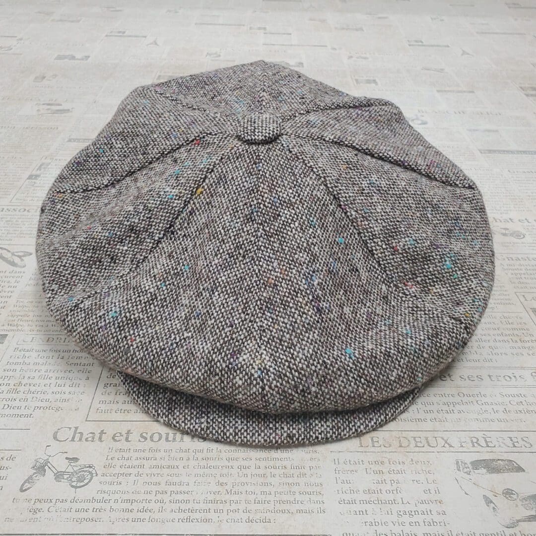 A hat is laying on the ground