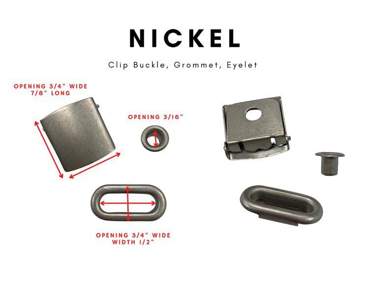 A metal product with the name of nickel on it.