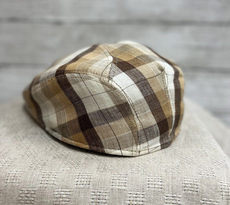 A close up of the back of a hat