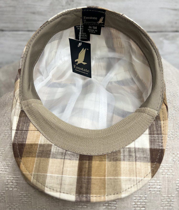 A close up of the back of a hat