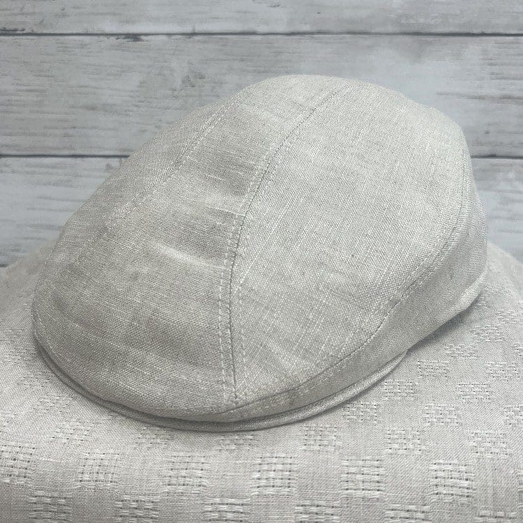 Oatmeal European Linen Ascot Ivy Cap