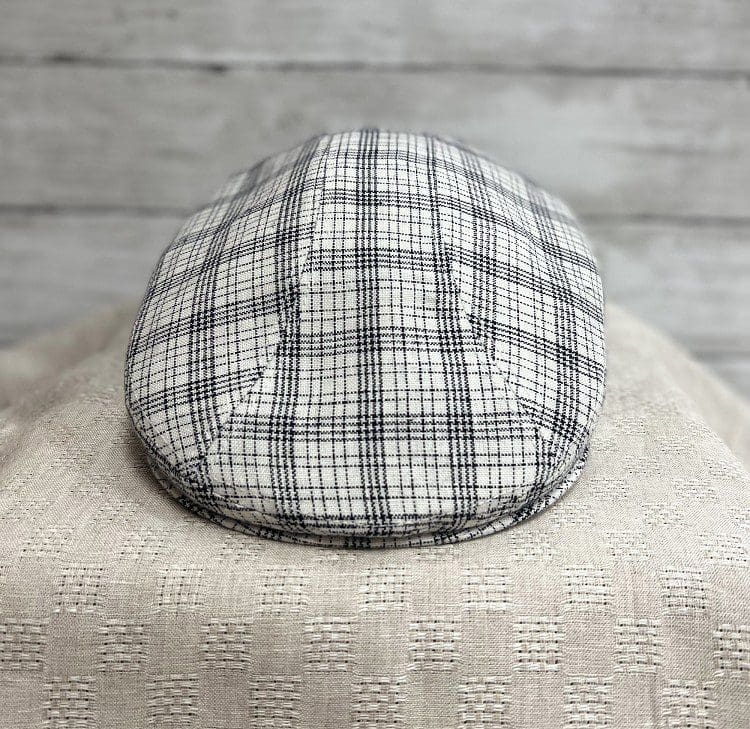 A close up of the back of a hat