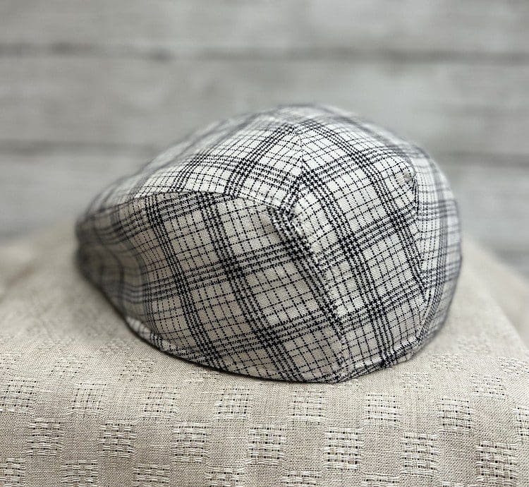 A close up of the back of a hat