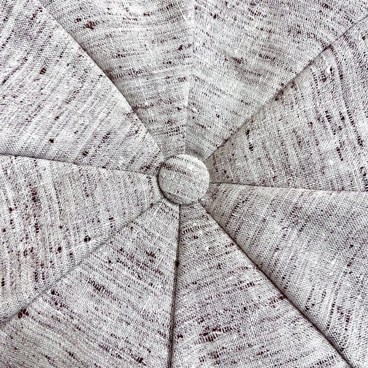 A close up of the inside of an umbrella