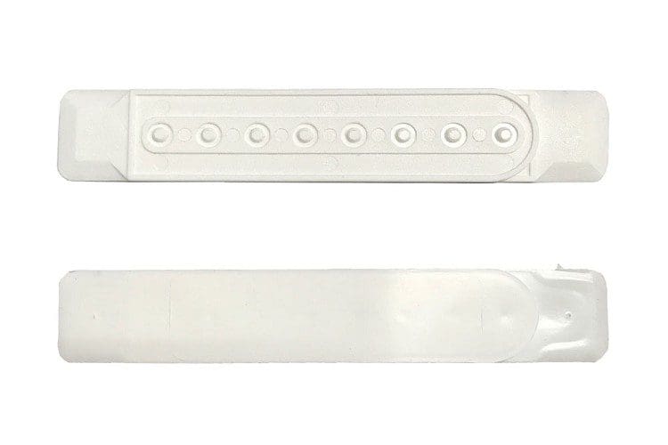 Baseball Cap Plastic Snap Closure white