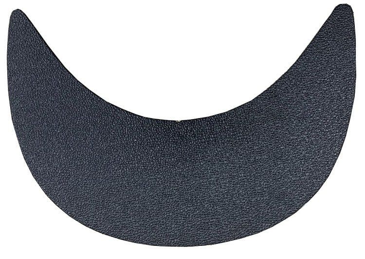 A close up of the top part of a black collar